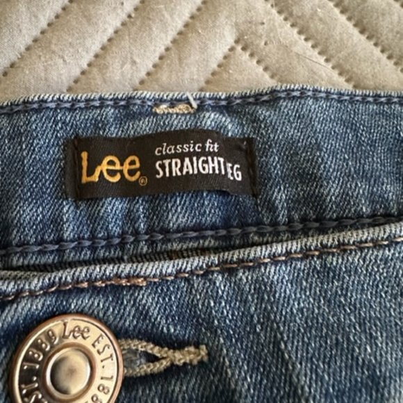 Women's Straight Leg Jeans Size 16 Lee - Picture 8 of 10
